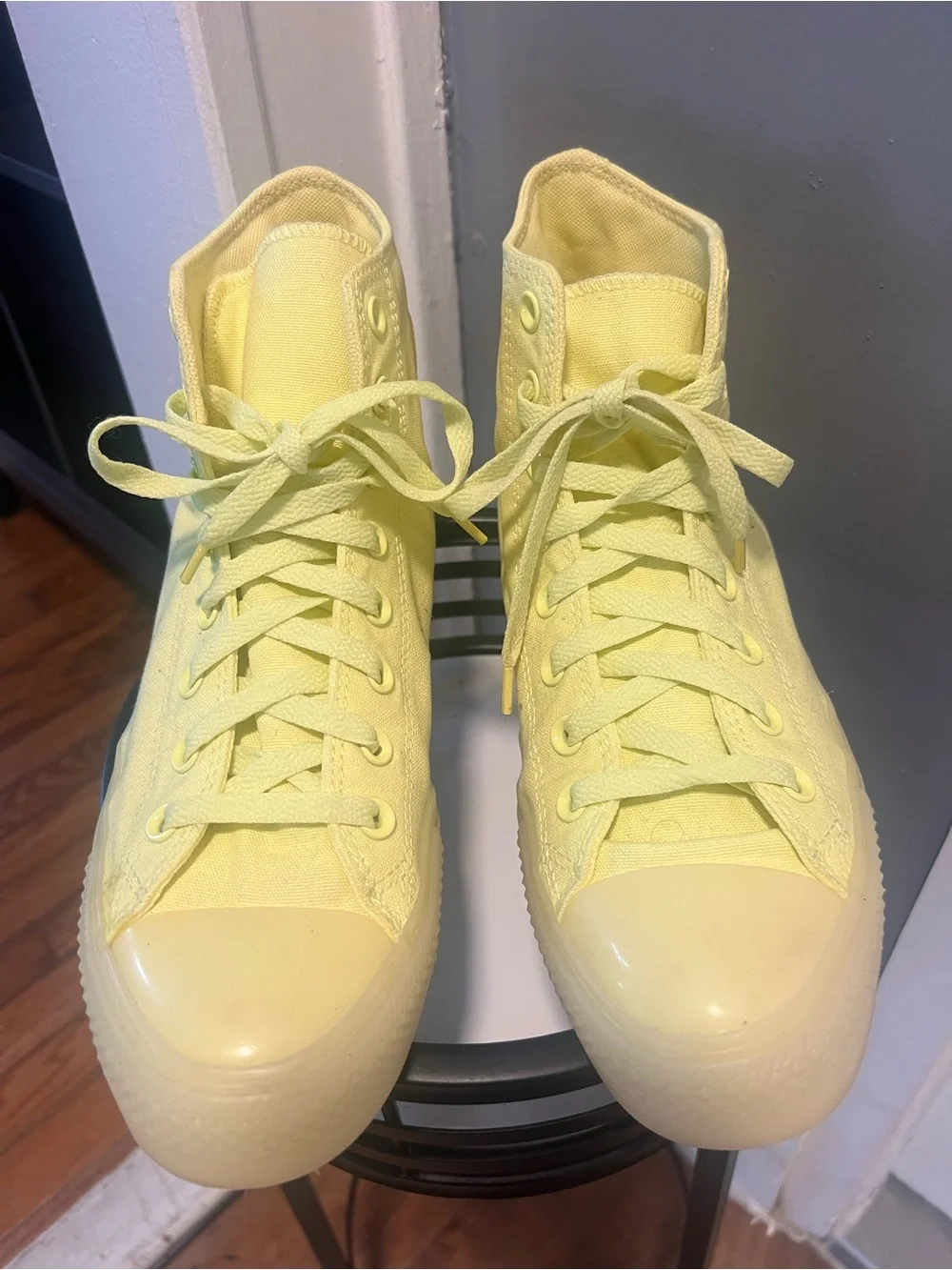 Converse  men Yellow High Top Boat Shoes